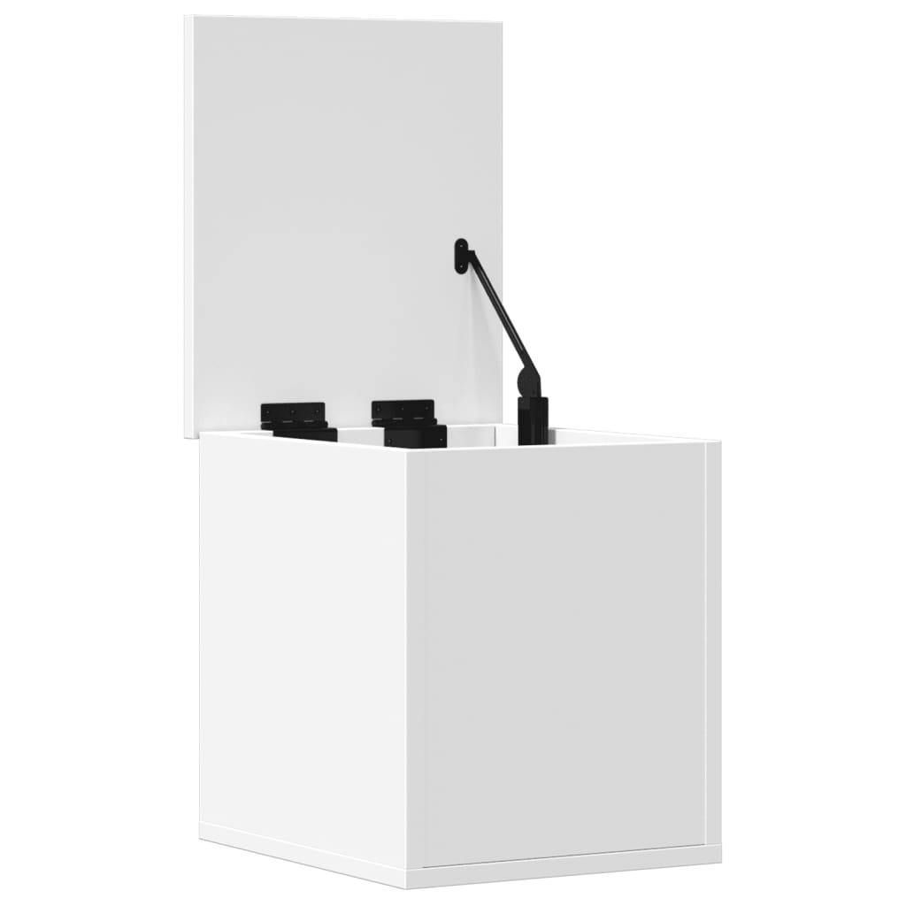 vidaXL Κουτί Αποθήκευσης Λευκό 30 x 35 x 35 εκ. από Επεξεργασμένο Ξύλο