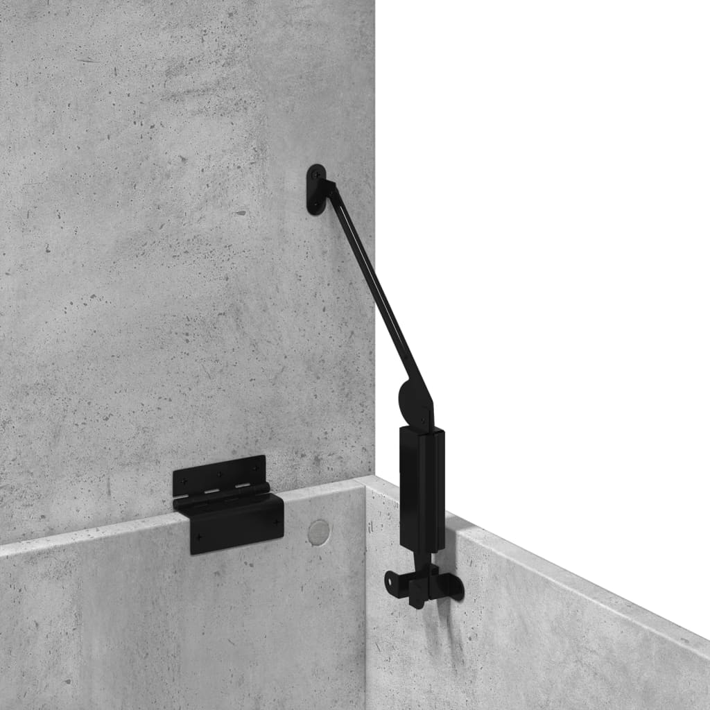 vidaXL Κουτί Αποθήκευσης Γκρι Σκυροδέματος 60x35x35 εκ. Επεξεργ. Ξύλο