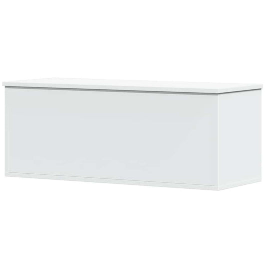 vidaXL Κουτί Αποθήκευσης Λευκό 90x35x35 εκ. από Επεξεργασμένο Ξύλο