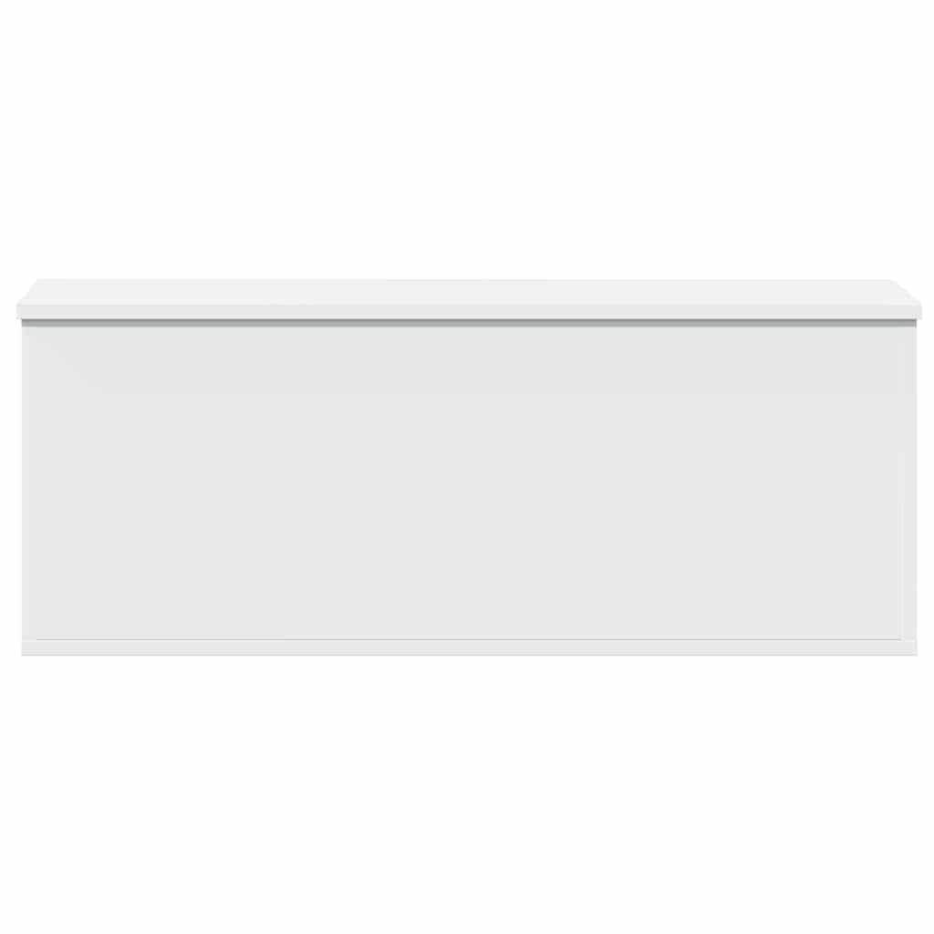 vidaXL Κουτί Αποθήκευσης Λευκό 90x35x35 εκ. από Επεξεργασμένο Ξύλο