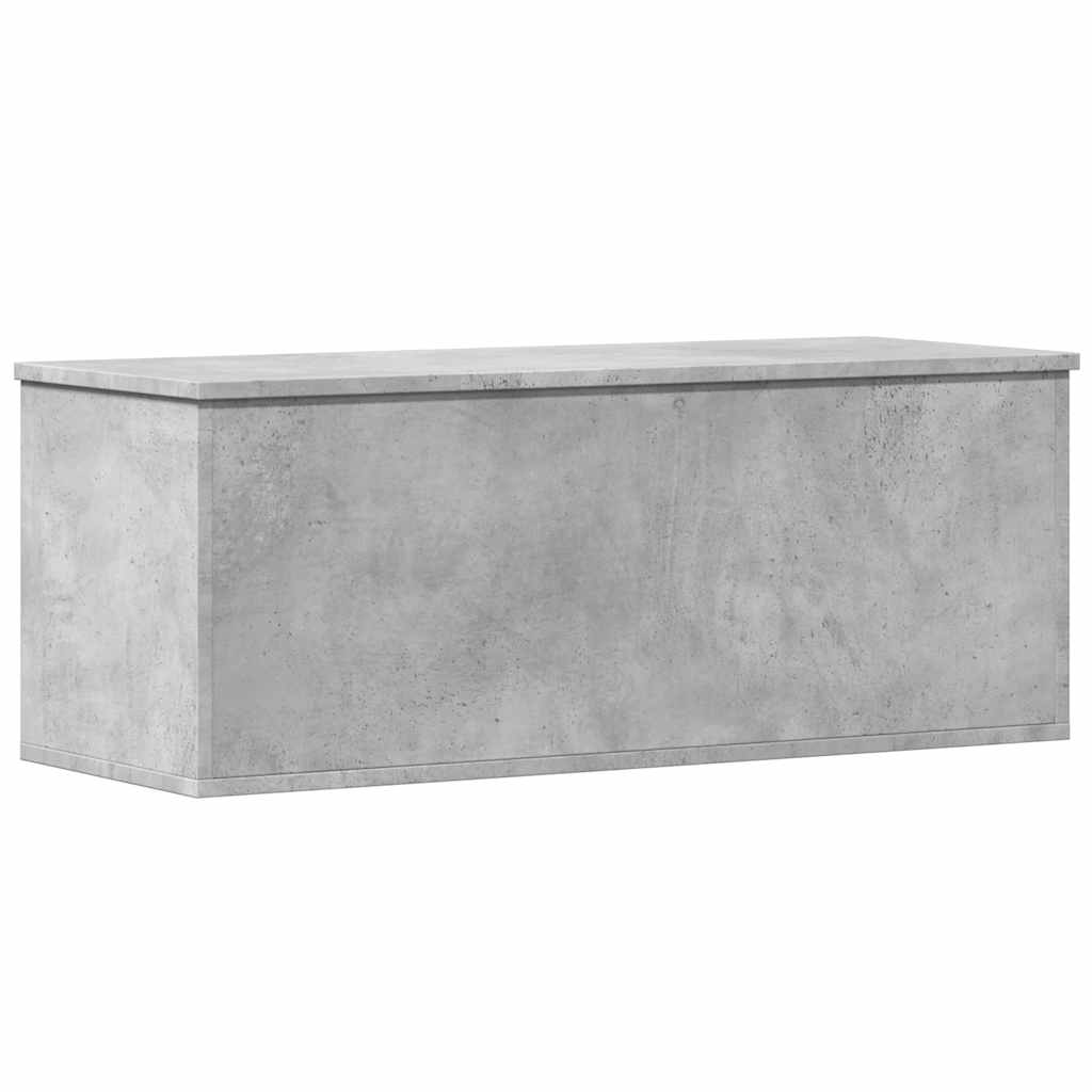 vidaXL Κουτί Αποθήκευσης Γκρι Σκυροδέματος 90x35x35 εκ. Επεξεργ. Ξύλο