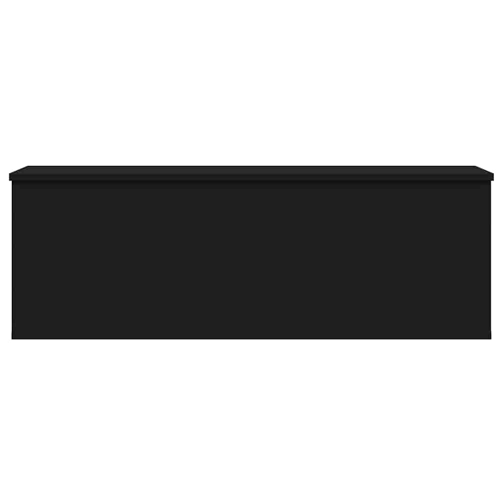 vidaXL Κουτί Αποθήκευσης Μαύρο 102x35x35 εκ. Επεξεργασμένο Ξύλο