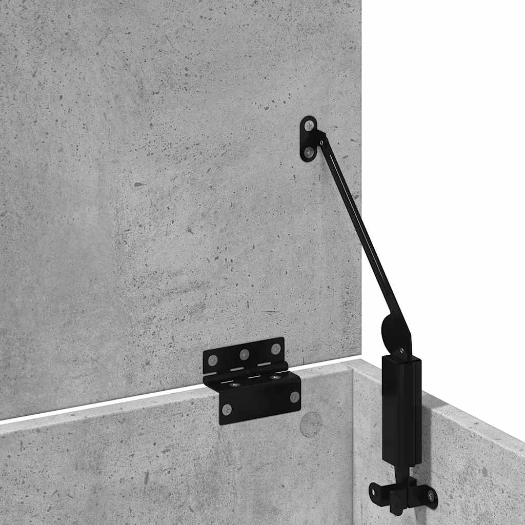 vidaXL Κουτί Αποθήκευσης Γκρι Σκυροδέματος 102x35x35 εκ. Επεξεργ. Ξύλο