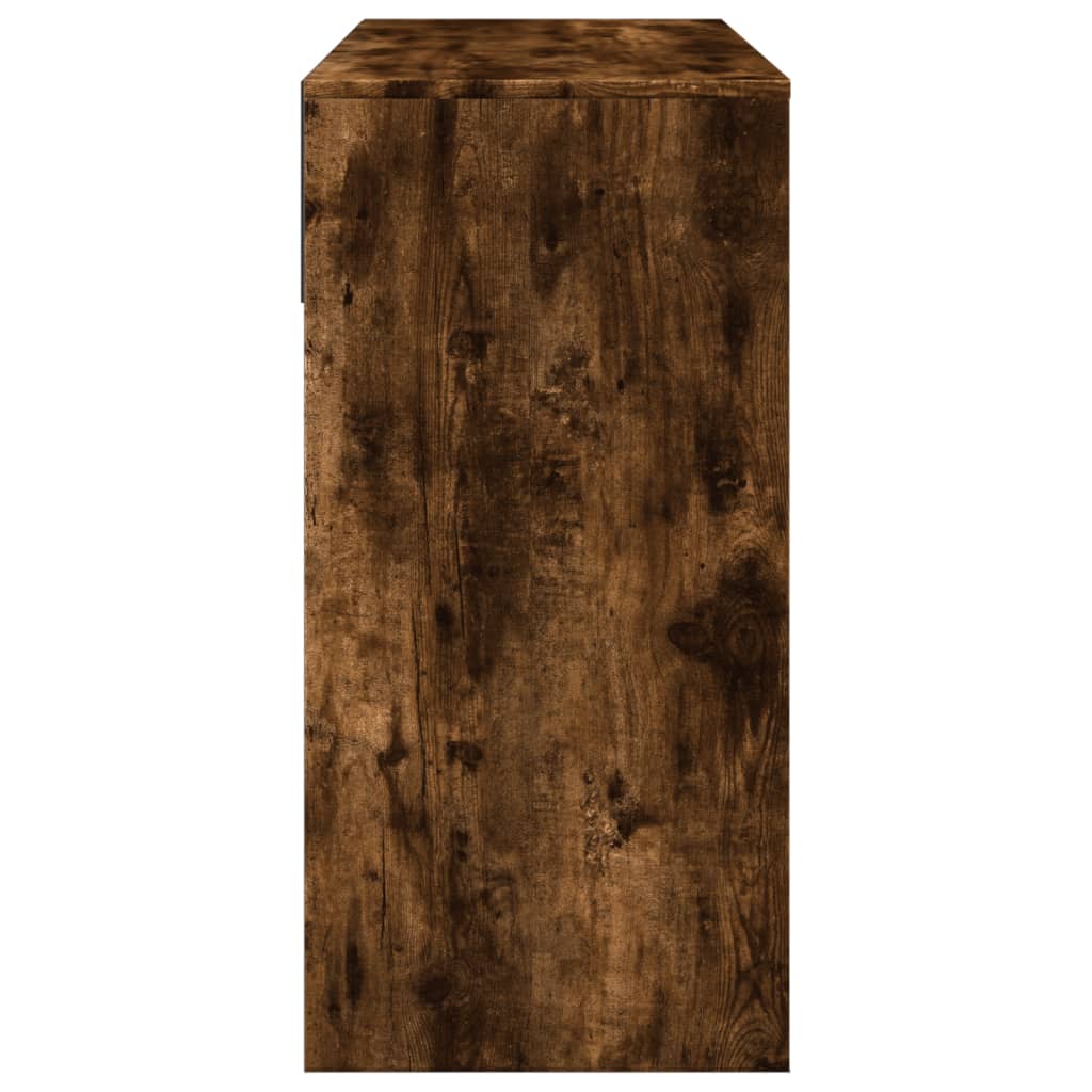 vidaXL Μπουντουάρ με Καθρέφτη Καπνιστή Δρυς 80 x 39 x 80 εκ.