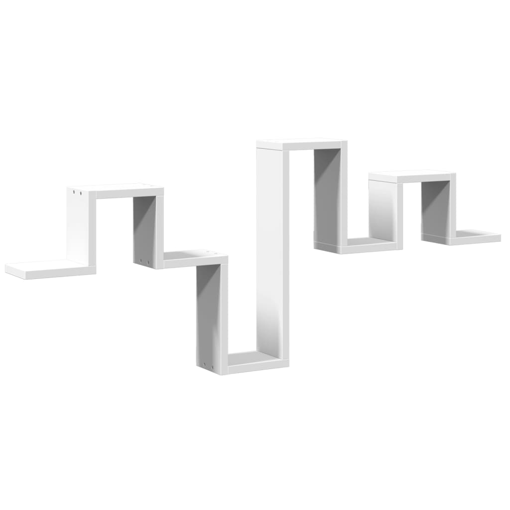 vidaXL Ράφι Τοίχου Λευκό 104,5x10x43 εκ. από Επεξεργασμένο Ξύλο