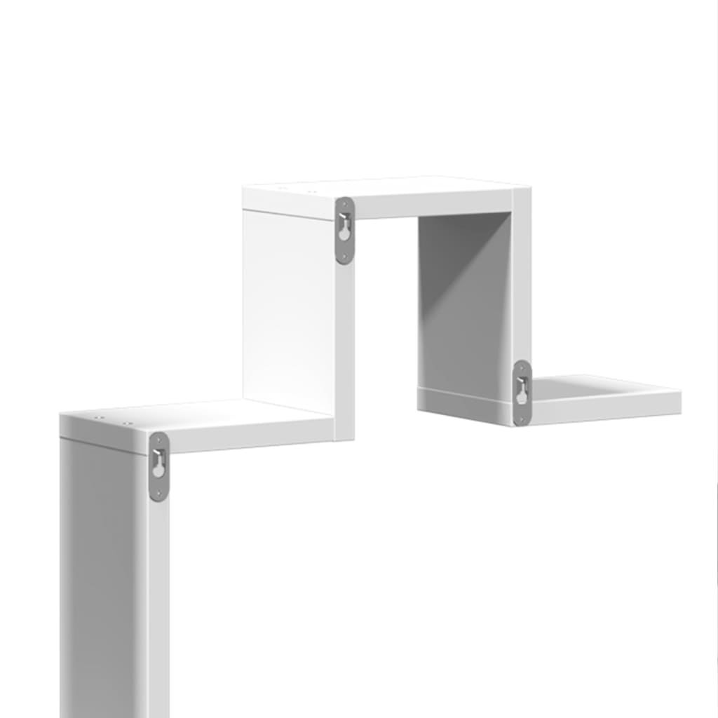 vidaXL Ράφι Τοίχου Λευκό 104,5x10x43 εκ. από Επεξεργασμένο Ξύλο