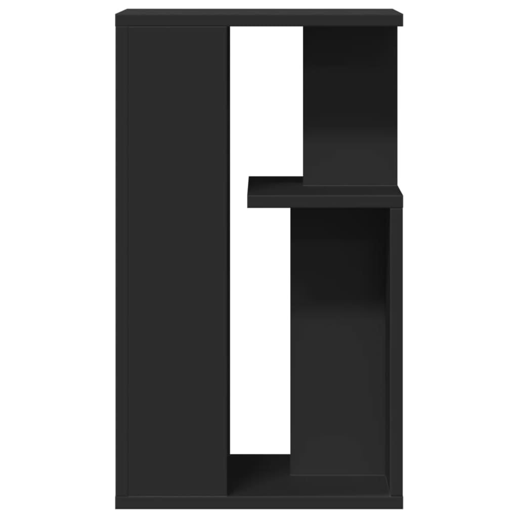 vidaXL Βοηθητικό Τραπέζι Μαύρο 35x35x60 εκ. από Επεξεργασμένο Ξύλο