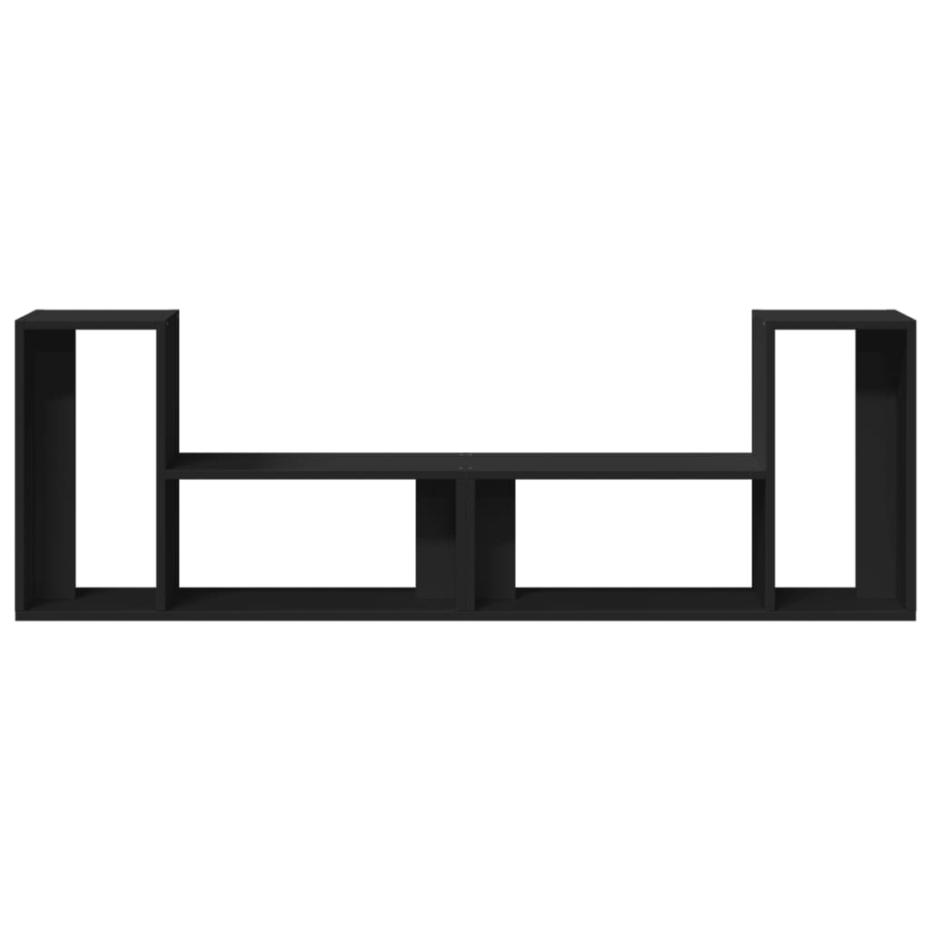vidaXL Έπιπλα Τηλεόρασης 2 τεμ. Μαύρα 75x30x50 εκ. Επεξεργασμένο Ξύλο