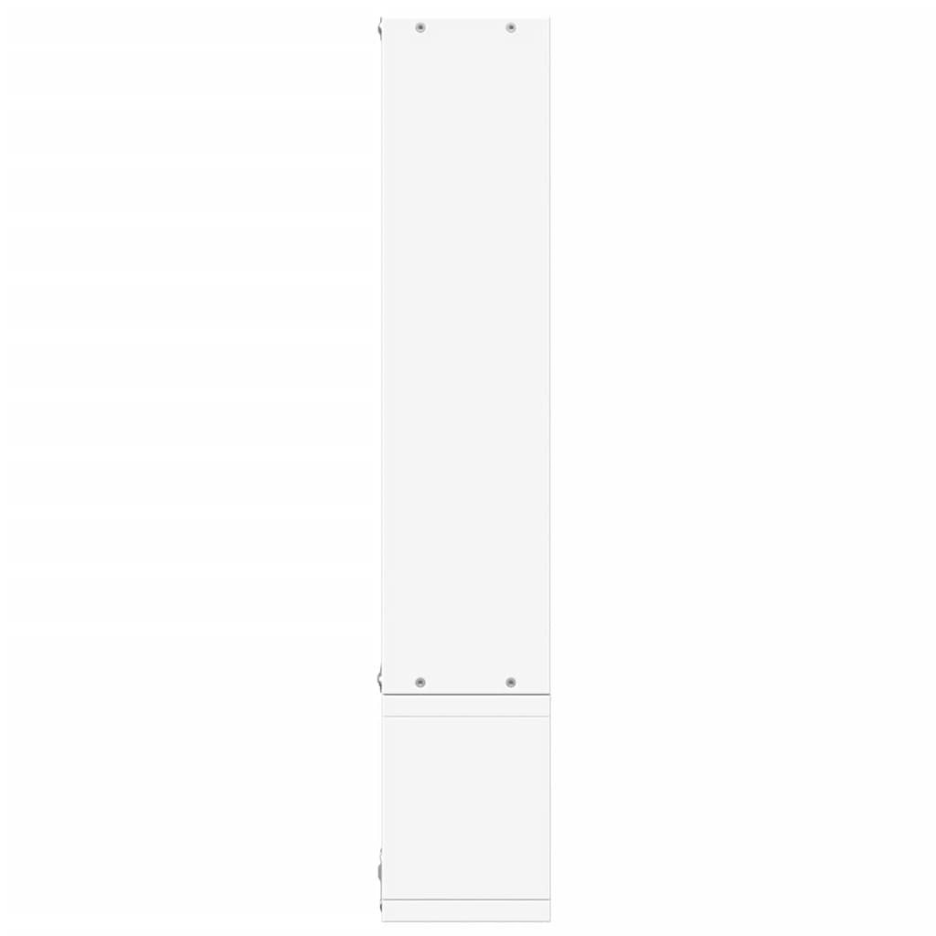 vidaXL Ραφιέρα Τοίχου Λευκό 96x12x64 εκ. από Επεξεργασμένο Ξύλο