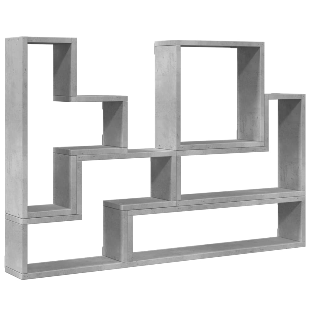 vidaXL Ραφιέρα Τοίχου Γκρι Sonoma 96x12x64 εκ. Επεξεργασμένο Ξύλο