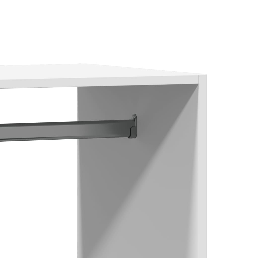 vidaXL Ντουλάπα Λευκή 77 x 48 x 102 εκ. από Επεξεργασμένο Ξύλο