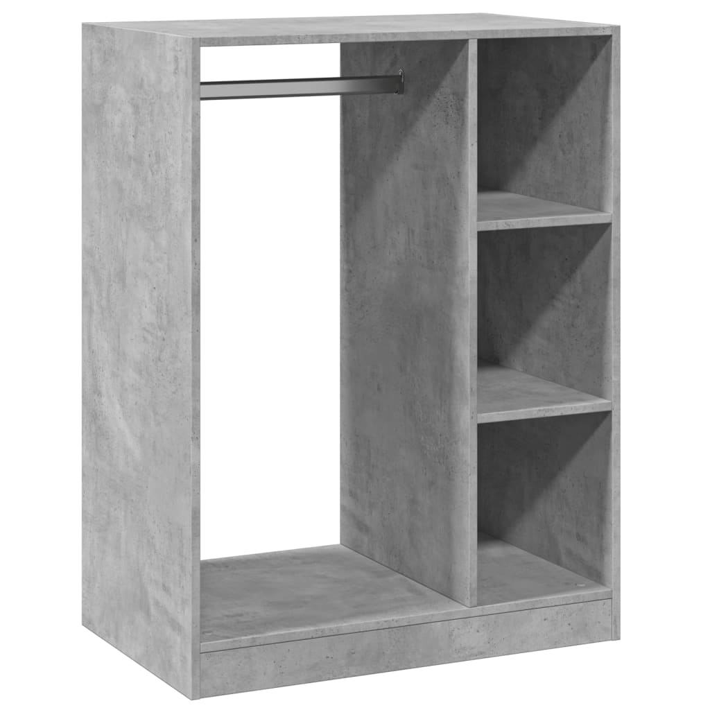 vidaXL Ντουλάπα Γκρι Σκυροδέματος 77x48x102 εκ. από Επεξεργασμένο Ξύλο