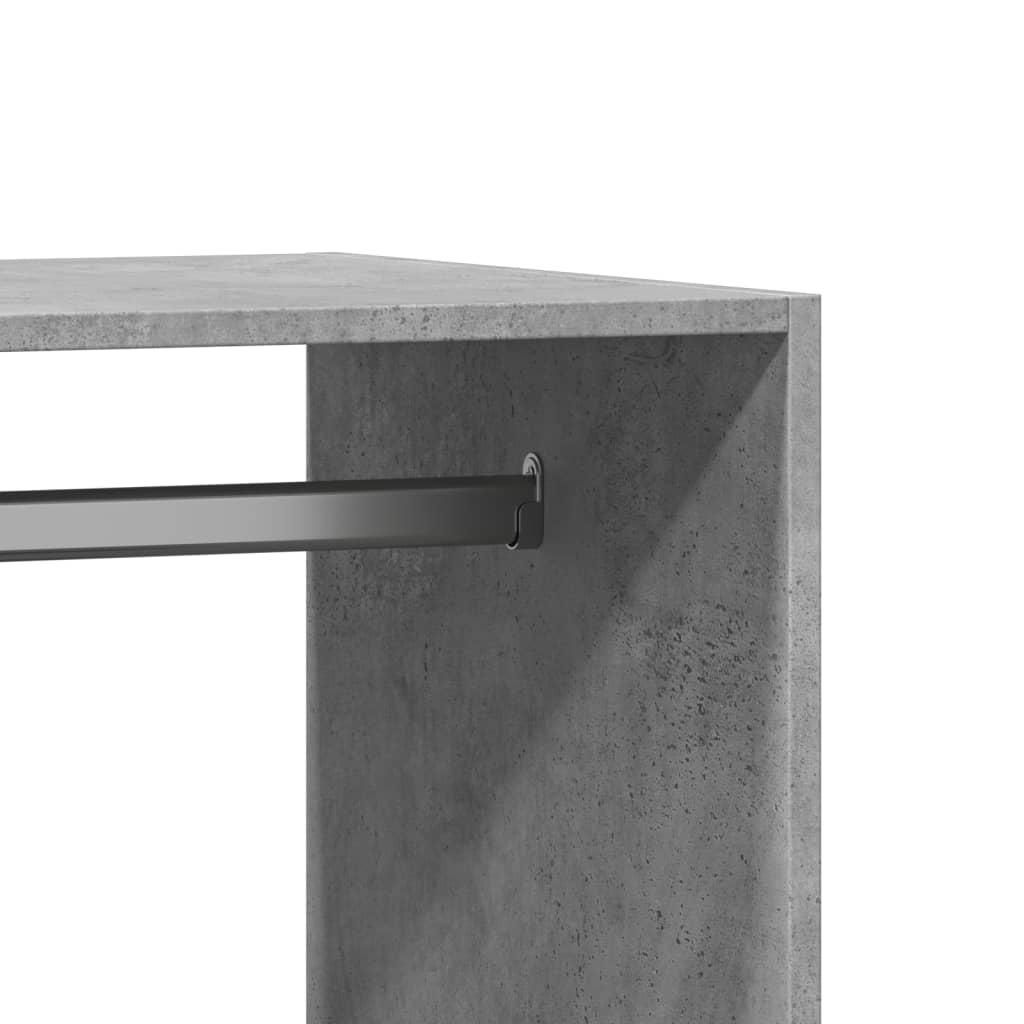 vidaXL Ντουλάπα Γκρι Σκυροδέματος 77x48x102 εκ. από Επεξεργασμένο Ξύλο