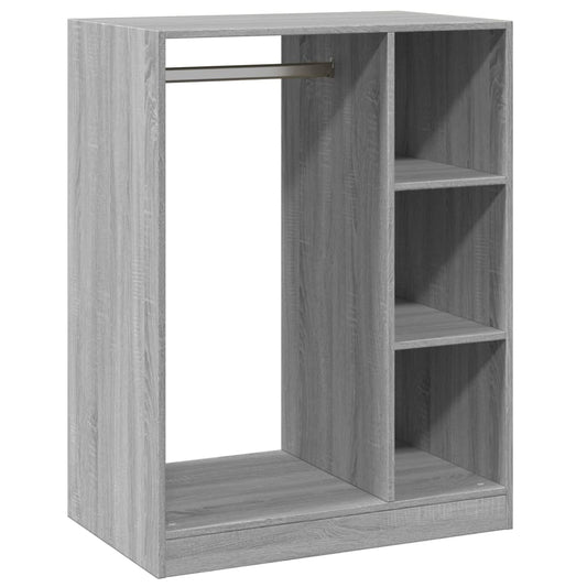 vidaXL Ντουλάπα Γκρι Sonoma 77x48x102 εκ. από Επεξεργασμένο Ξύλο