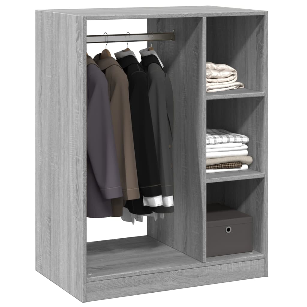 vidaXL Ντουλάπα Γκρι Sonoma 77x48x102 εκ. από Επεξεργασμένο Ξύλο