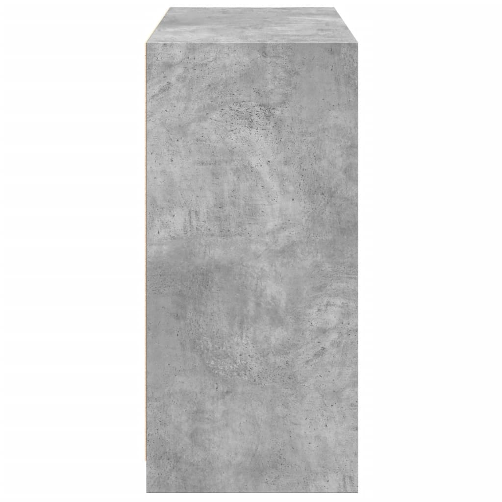 vidaXL Ντουλάπα Γκρι Σκυροδέματος 77x48x102 εκ. από Επεξεργασμένο Ξύλο