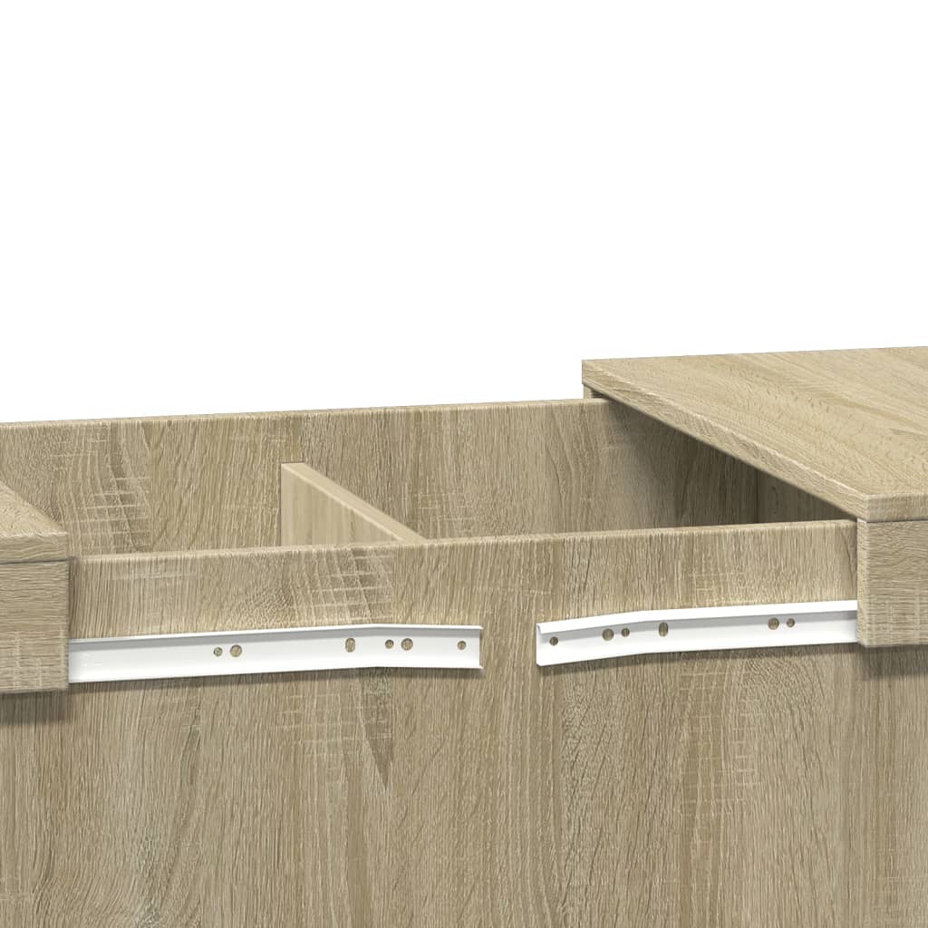 vidaXL Τραπεζάκι Σαλονιού Sonoma Δρυς 80x55x40 εκ. Επεξεργασμένο Ξύλο