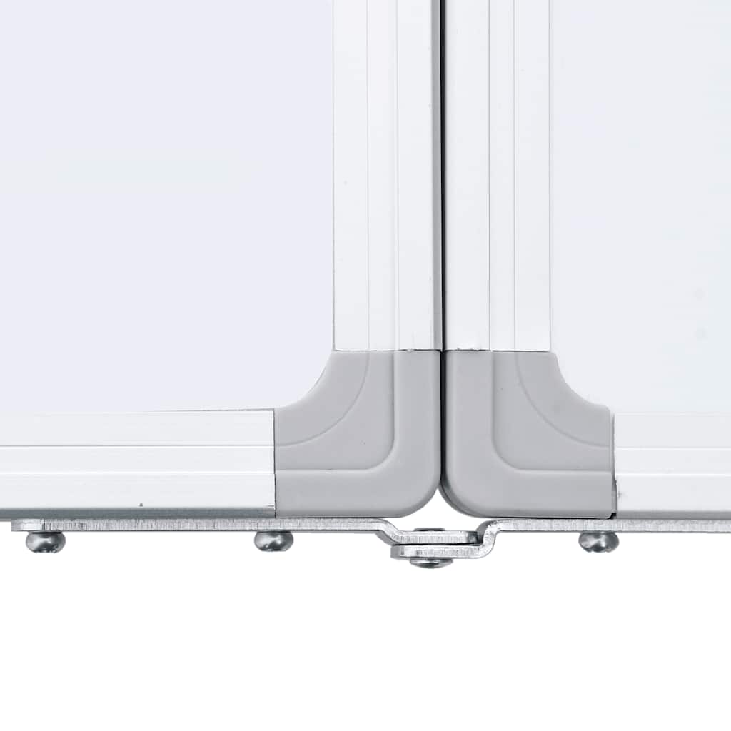 vidaXL Πίνακας Μαρκαδόρου Μαγνητικός Πτυσσόμ. 100x80x1,7εκ. Αλουμινίου