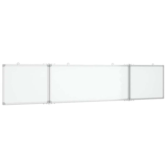 vidaXL Πίνακας Μαρκαδόρου Μαγνητικός Πτυσσόμ. 200x40x1,7εκ. Αλουμινίου