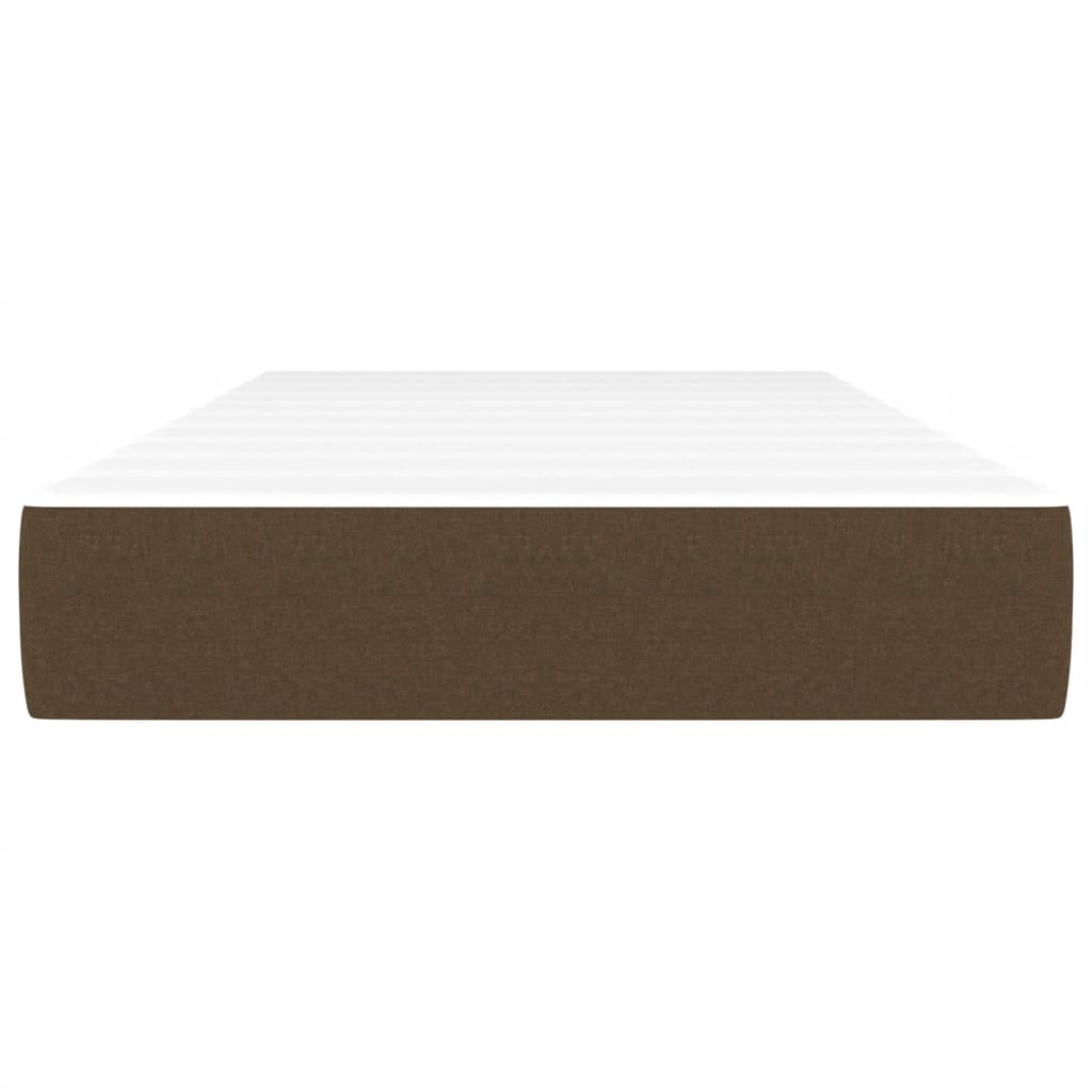 vidaXL Στρώμα με Pocket Springs Σκούρο Καφέ 120x190x20 εκ. Βελούδινο