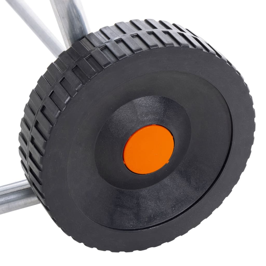 vidaXL Ανέμη Ποτίσματος Τροχήλατη για 80 μ. 1/2" ή 50 μ. 3/4" Ατσάλινη