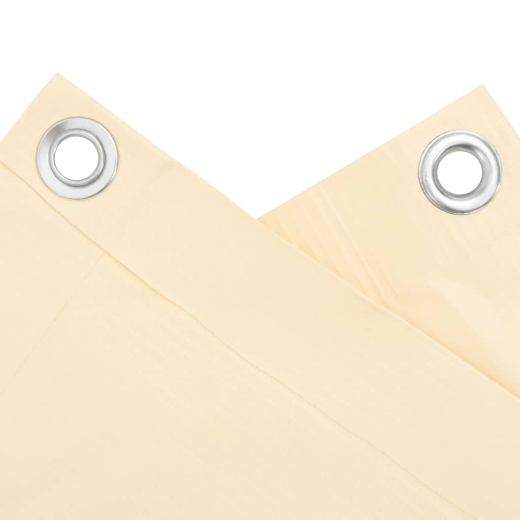 vidaXL Περίφραξη Μπαλκονιού Προστατευτική Κρεμ 600x75 εκ. από PVC