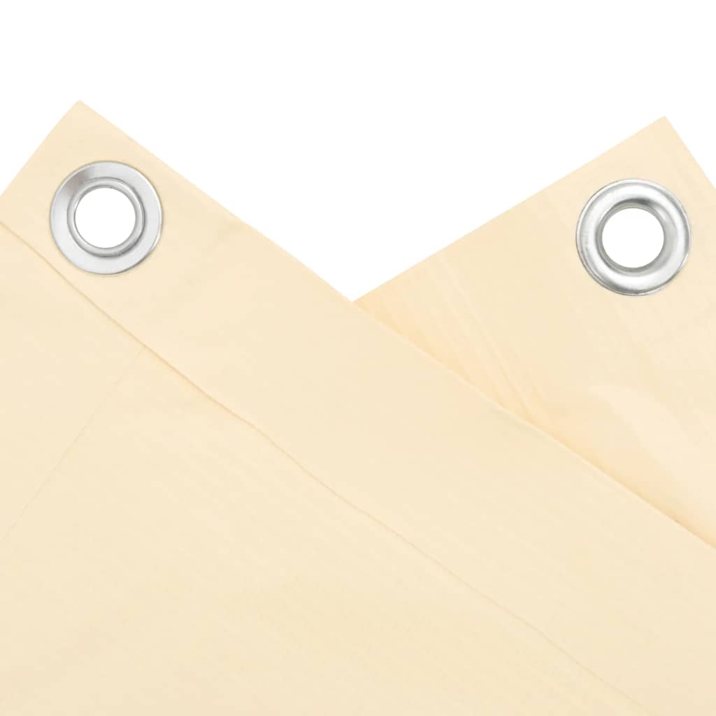 vidaXL Περίφραξη Μπαλκονιού Προστατευτική Κρεμ 300x90 εκ. από PVC