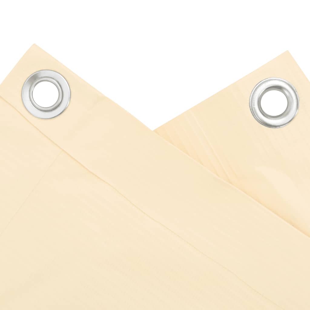 vidaXL Περίφραξη Μπαλκονιού Προστατευτική Κρεμ 600x90 εκ. από PVC