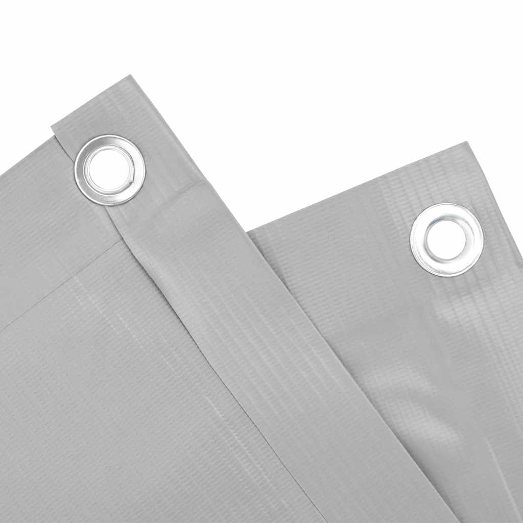 vidaXL Περίφραξη Μπαλκονιού Προστατευτική Γκρι 800x120 εκ. από PVC