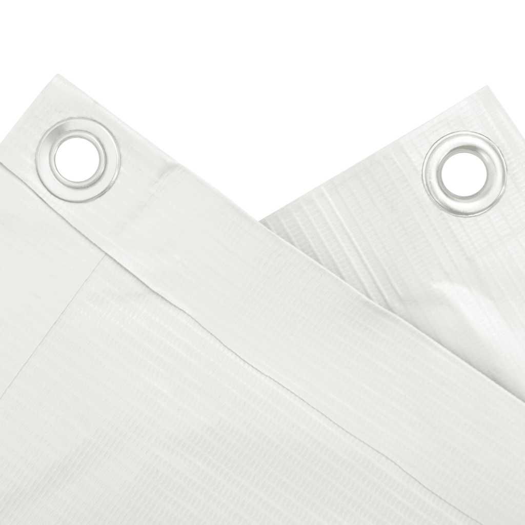 vidaXL Περίφραξη Μπαλκονιού Προστατευτική Λευκή 700x120 εκ. από PVC