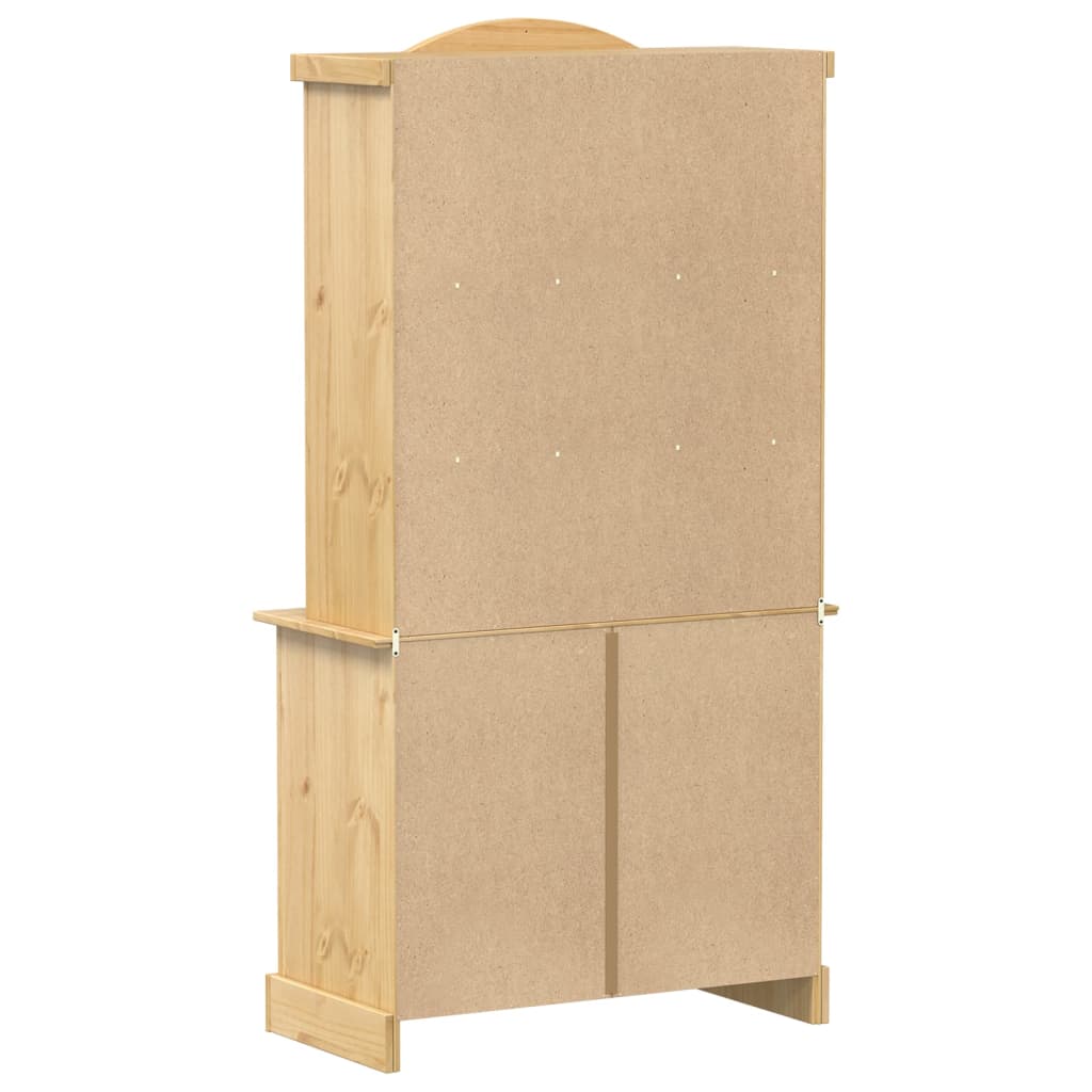vidaXL Βιτρίνα Corona 100 x 48,5 x 179 εκ. από Μασίφ Ξύλο Πεύκου
