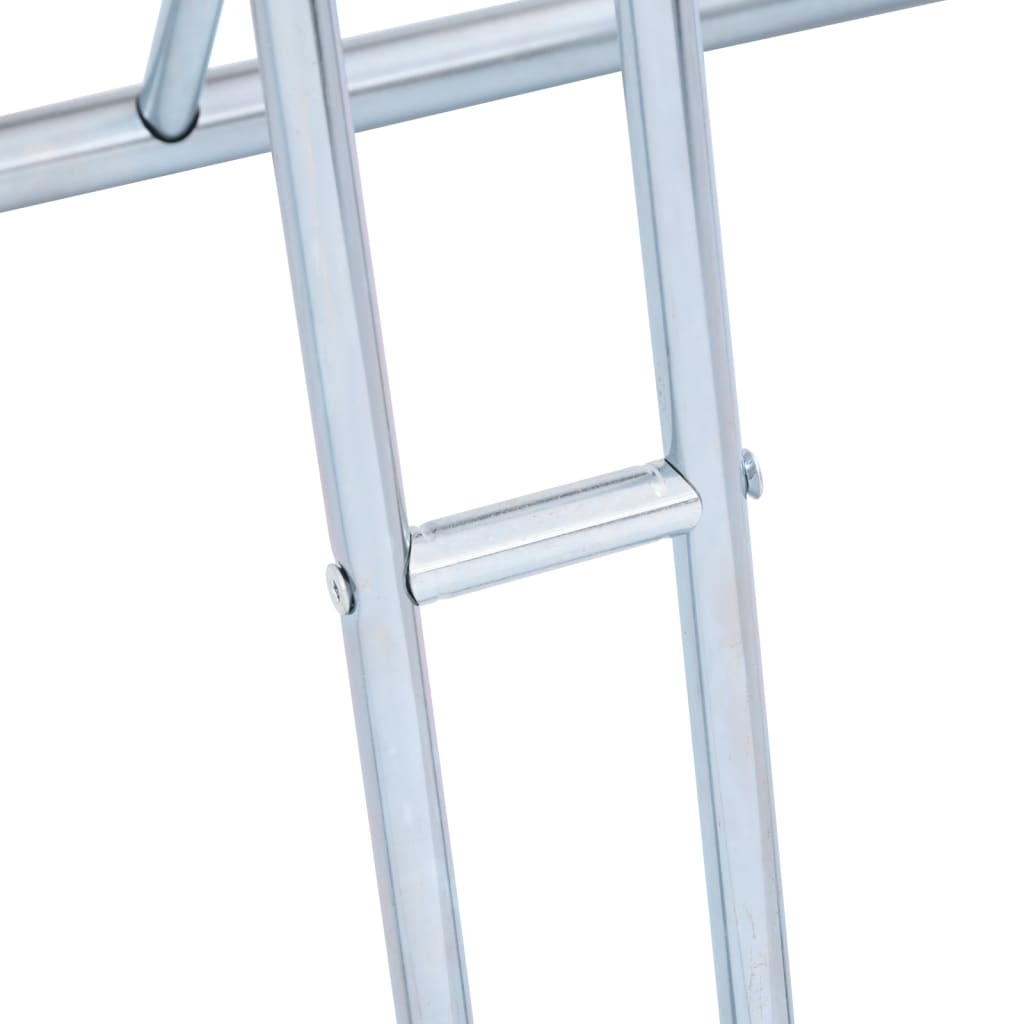 vidaXL Βάση Ποδηλάτου για 2 Ποδήλατα Επιδαπέδιο Γαλβανισμένο Χάλυβα