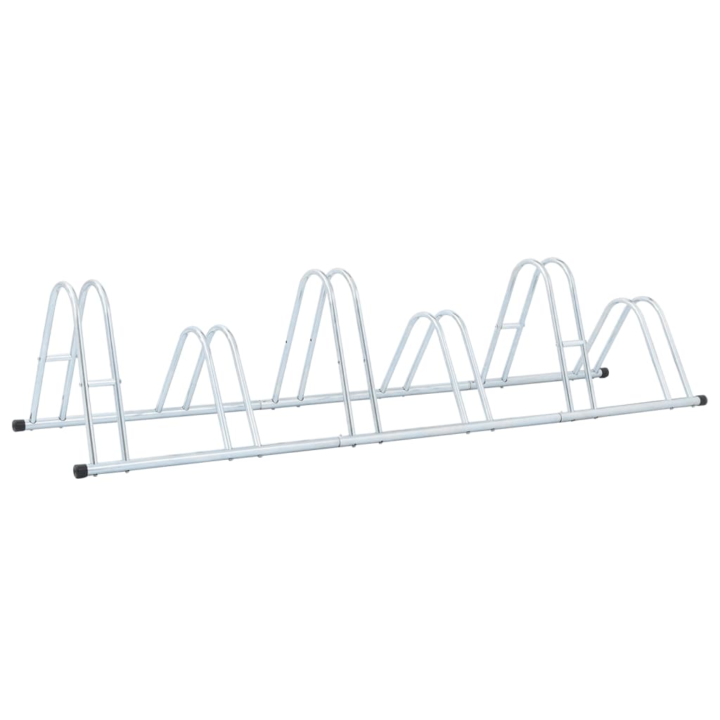 vidaXL Βάση Ποδηλάτου για 6 Ποδήλατα Επιδαπέδιο Γαλβανισμένο Χάλυβα