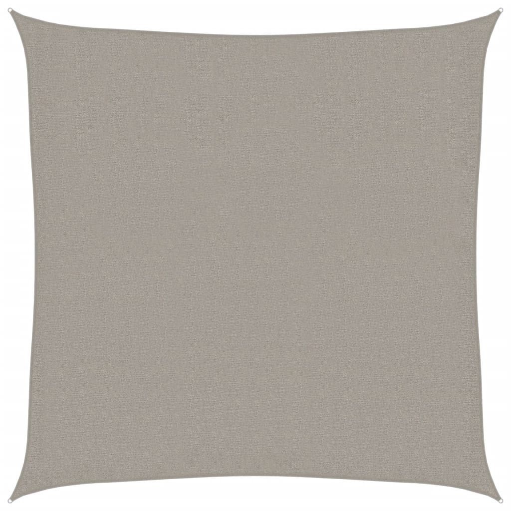 vidaXL Πανί Σκίασης Τετράγωνο Αν. Γκρι 3,6x3,6 μ. από HDPE 160 γρ./μ²