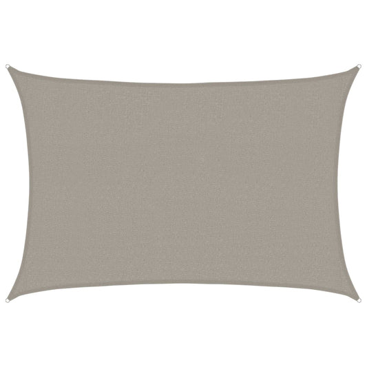 vidaXL Πανί Σκίασης Ορθογώνιο Ανοιχτό Γκρι 2,5x4 μ. HDPE 160 γρ./μ²