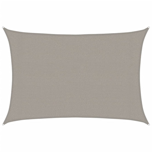 vidaXL Πανί Σκίασης Ορθογώνιο Ανοιχτό Γκρι 3x4,5 μ. HDPE 160 γρ./μ²