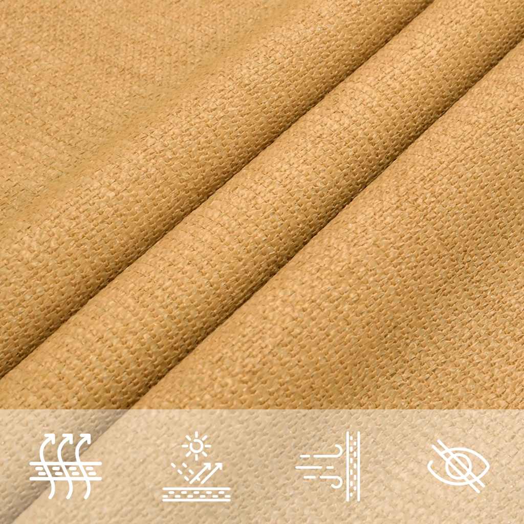 vidaXL Πανί Σκίασης Τετράγωνο Άμμος 160 γρ./μ² 2,5x2,5 μ. HDPE