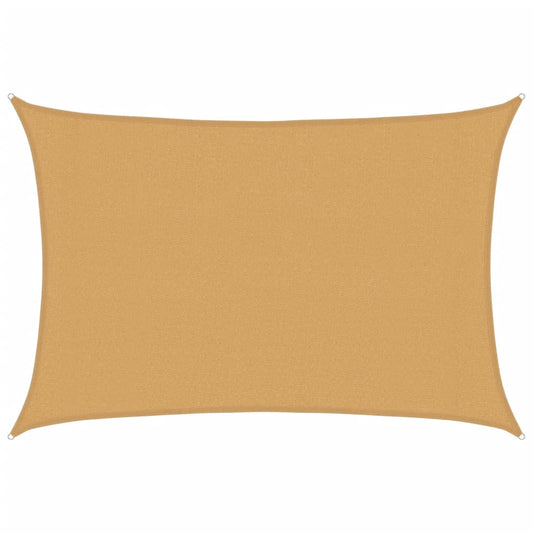 vidaXL Πανί Σκίασης Ορθογώνιο Άμμου 3x4 μ. HDPE 160 γρ./μ²