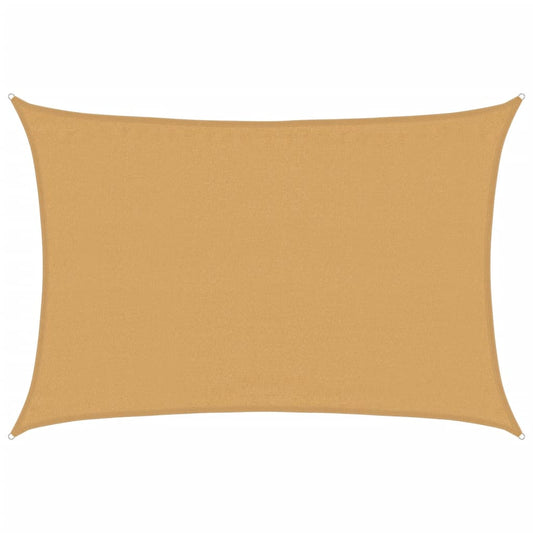 vidaXL Πανί Σκίασης Άμμου Ορθογώνιο 3,5x4,5 μ. από HDPE 160 γρ/μ²