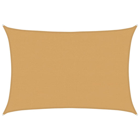 vidaXL Πανί Σκίασης Ορθογώνιο Άμμου 4x6 μ. HDPE 160 γρ./μ²