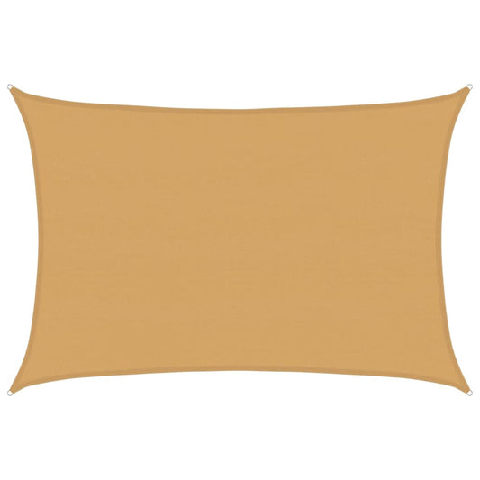 vidaXL Πανί Σκίασης Ορθογώνιο Άμμου 5x6 μ. HDPE 160 γρ./μ²