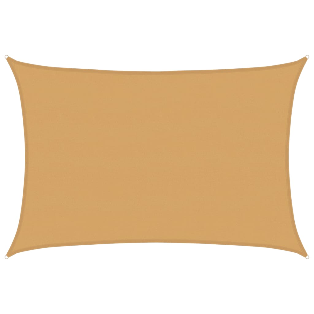 vidaXL Πανί Σκίασης Ορθογώνιο Άμμου 5x7 μ. HDPE 160 γρ./μ²