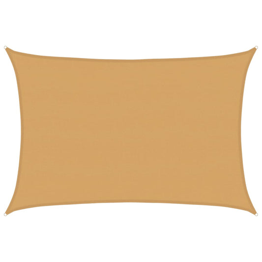 vidaXL Πανί Σκίασης Ορθογώνιο Άμμου 5x7 μ. HDPE 160 γρ./μ²