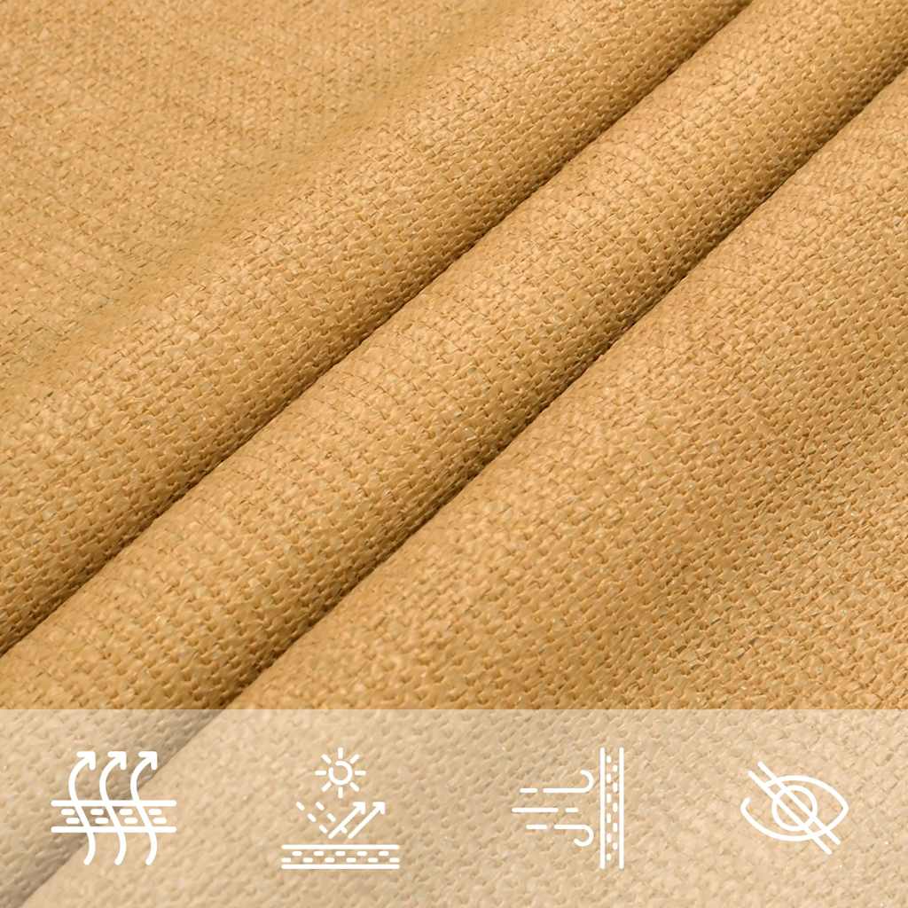 vidaXL Πανί Σκίασης 160 γρ./μ² Τριγωνικό Άμμος 2,5x2,5x3,5 μ. HDPE