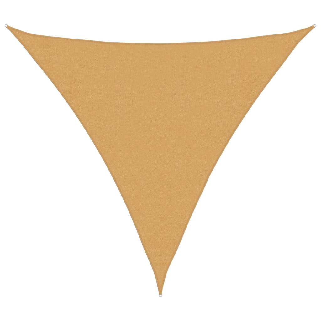 vidaXL Πανί Σκίασης 160 γρ./μ² Τριγωνικό Άμμος 3,6x3,6x3,6 μ. HDPE