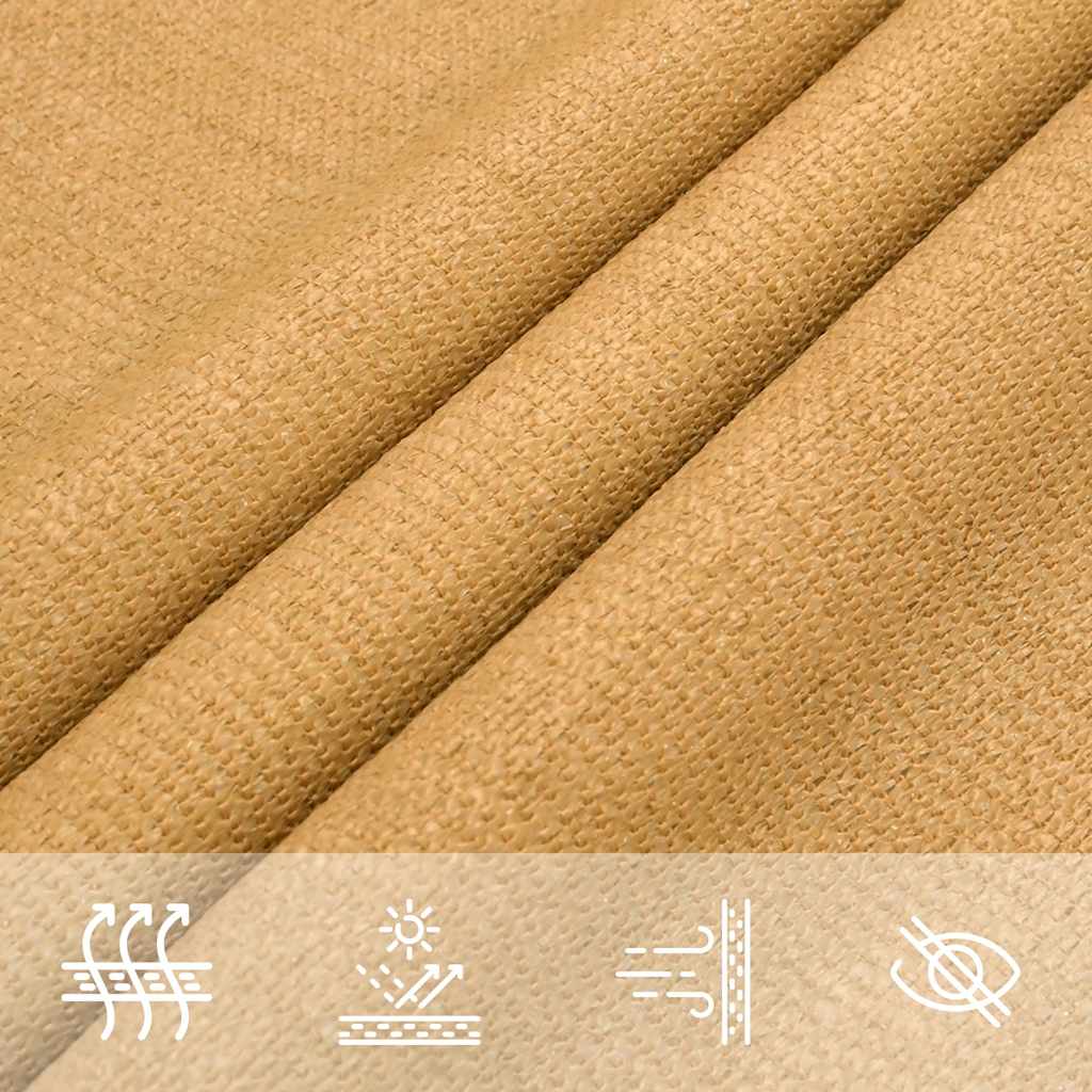 vidaXL Πανί Σκίασης 160 γρ./μ² Τριγωνικό Άμμος 3,6x3,6x3,6 μ. HDPE