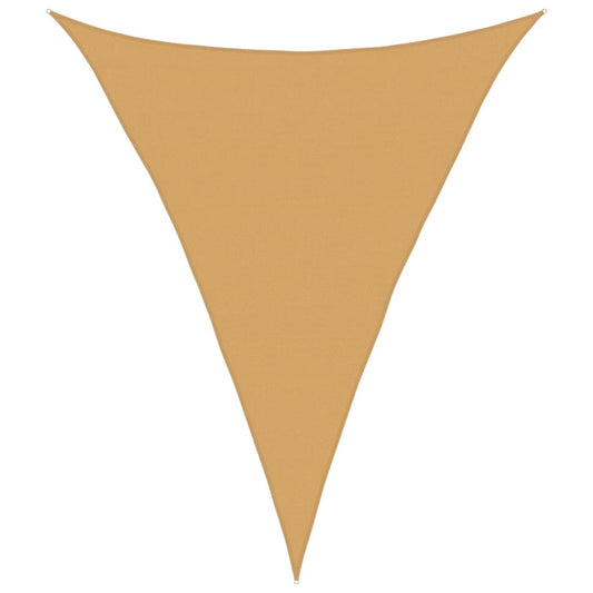 vidaXL Πανί Σκίασης 160 γρ./μ² Τριγωνικό Άμμος 5x7x7 μ. HDPE