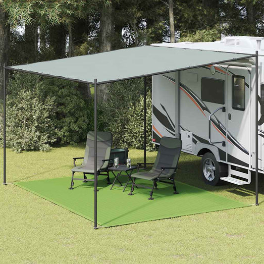 vidaXL Χαλί Σκηνής Ανοιχτό Πράσινο 300x400 εκ. από HDPE