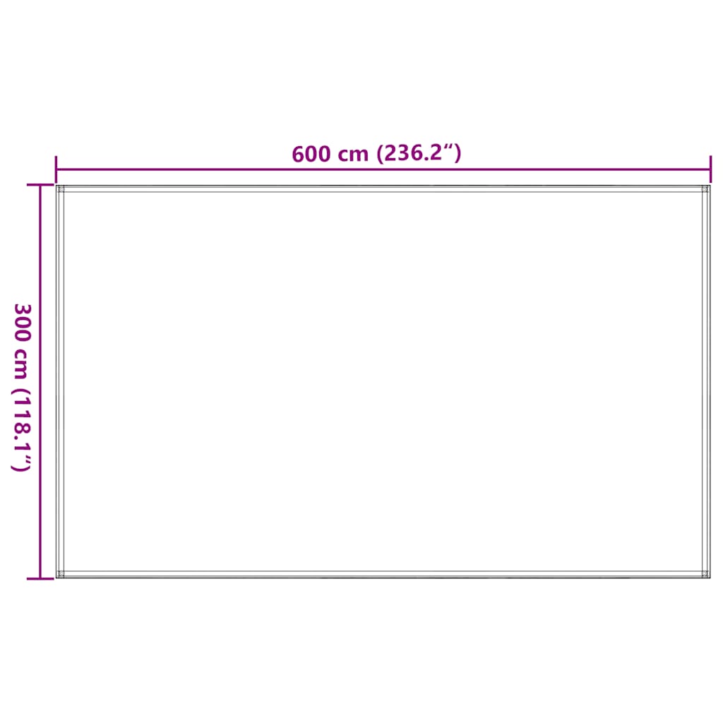 vidaXL Χαλί Σκηνής Ανοιχτό Πράσινο 300 x 600 εκ. από HDPE