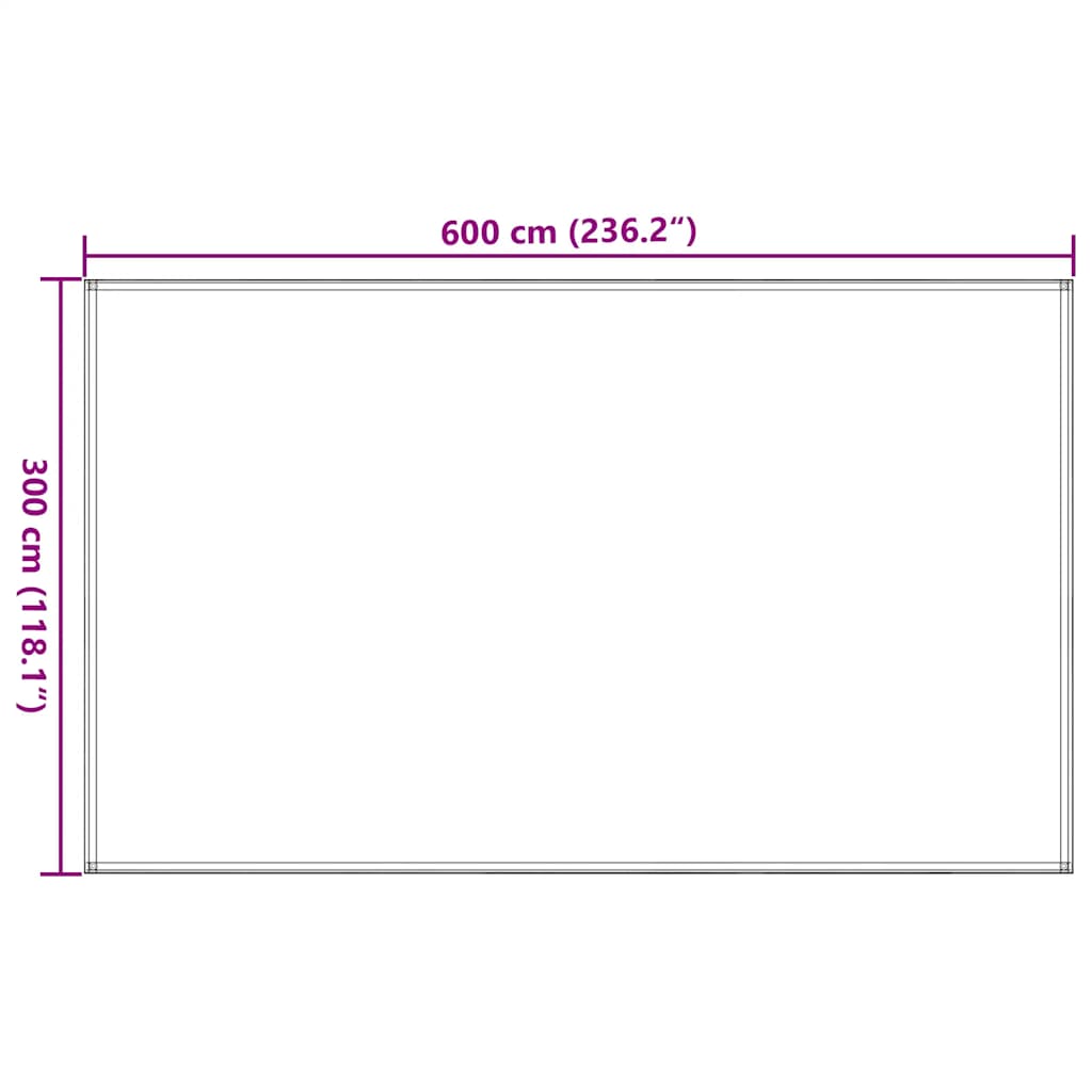 vidaXL Χαλί Σκηνής Άμμου 300x600 εκ. από HDPE